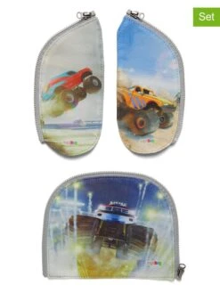 Ergobag 3tlg. Zip-Set "Cartrucks" In Bunt