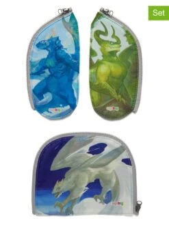 Ergobag 3tlg. Zip-Set "Drachen" In Bunt