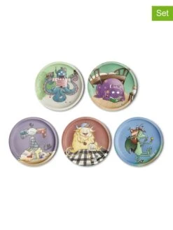 Ergobag 5tlg. Klettie-Set "Monsterfreunde" In Bunt