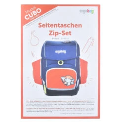 Ergobag -Ergobag ergobag cubo cubo light seitentaschen zipset orange 3 tlg 1