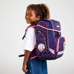 Ergobag Schulranzen Cubo PerlentauchBär 22/23 5-teiliges Set In Pink -Ergobag ergobag schulranzen cubo perlentauchbar 22 23 5 teiliges set in pink 5